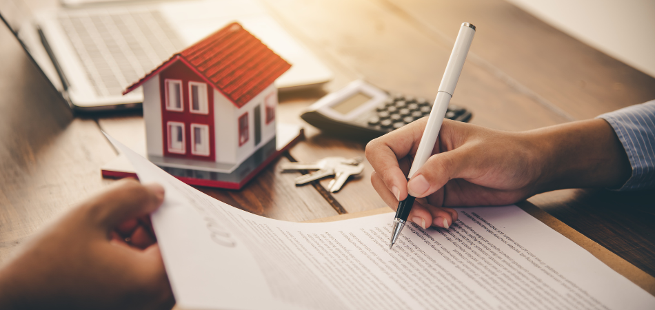 A person signing documents